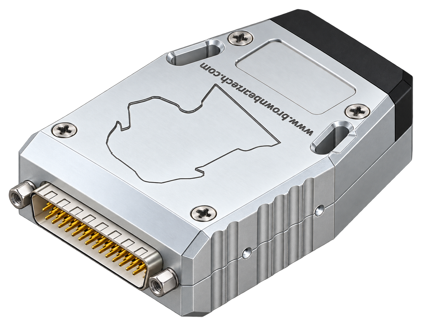 IPe concept rendering showing a metal enclosure with a multi-pin connector and Brown Bear branding.